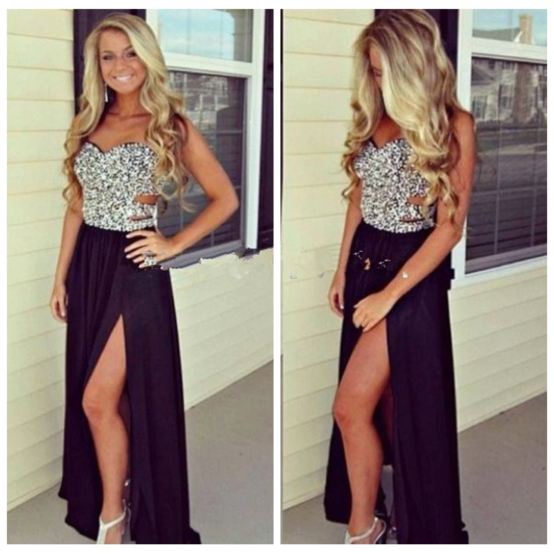 black beaded top formal