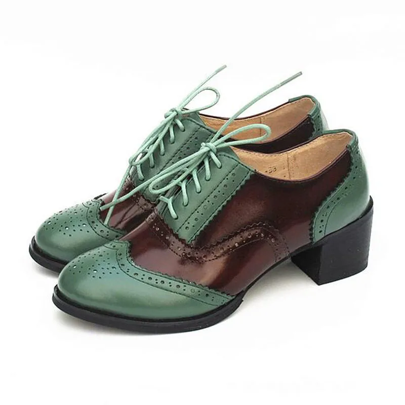 Rond Femmes Up En Brown Plat silver Dames Pink yellow Chaussures Richelieus Cuir White Blue Purple Lace Chaude Oxford White silver Angleterre Style Purple Richelieu Pour Pink Vente Véritable Mode Bout green 5v1x8Pq