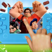 3,5 Дюйм, перезаряжаемый портативный игровой плеер с сенсорным экраном, цветной дисплей с 112 встроенными играми AV Ouput в ТВ подарок для детей