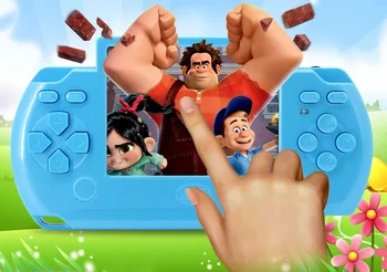 

3.5 Inch Rechargeable Touch Screen Handheld Game Player Colorful Display with 112 Built-in Games AV Ouput to TV Gift for Kids