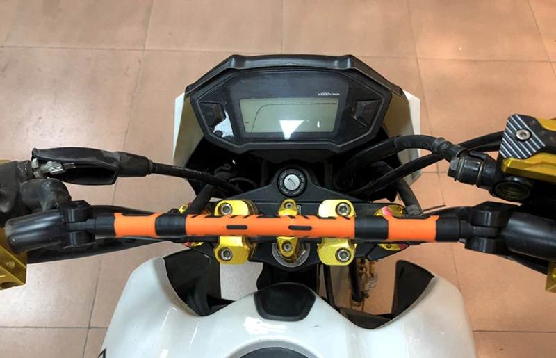 Универсальный руль мотоцикла перекладина Складная гибкая конструкция рукоятка руль укрепление
