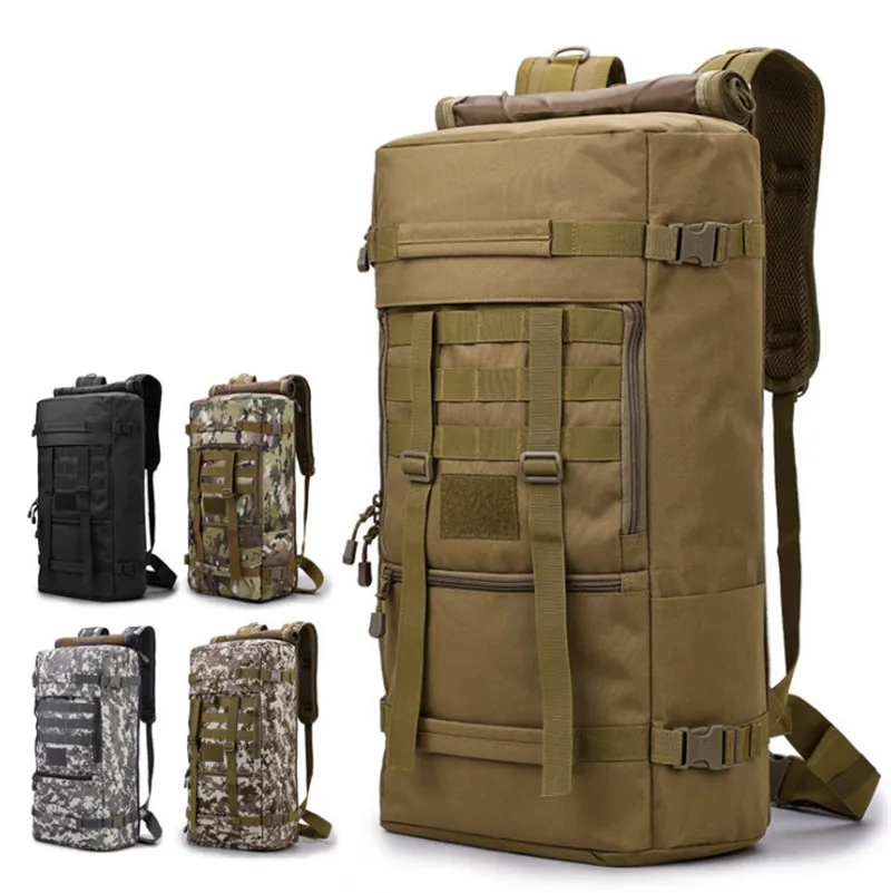 

2019 Top Quality Men's Military Tactical Backpack Backpack CARGO SERIES WATERPROOF FIELD BACKPACK 50L three way Rucksack Travel