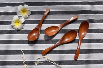 

10PCS/lot Handmade Wooden Spoons New Arrival Japanese High End Spoon Vintage Serving Spoons New Year Christmas Gift