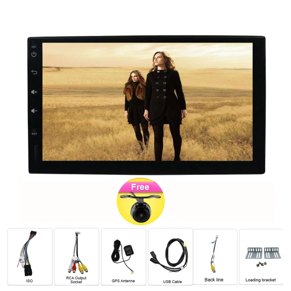 

2 din OCTA CORE radio bluetooth GPS Navigation wifi Stereo video 7 inch Universal in Car Multimedia Player GPS Stereo Audio