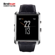 LF06 DM08 Bluetooth Smart Uhr Männer Leder Band IPS Smartwatch Waterfroof Armbanduhr für IOS Android Phone Mit 1.3MP Kamera