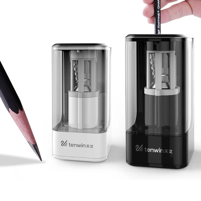 Electric Pencil Sharpener Stationery Use 110 240v Safety Plug For Kids Automatic Pen Knife