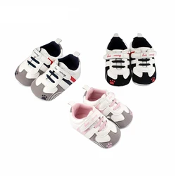 2019 Spring Infant Toddler Shoes High Quality Baby Girls Boys Shoes PU Striped Non-slip Babies Kids First Walkers Shoes 2019 Spring Infant Toddler Shoes High Quality Baby Girls Boys Shoes PU Striped Non-slip Babies Kids First Walkers Shoes