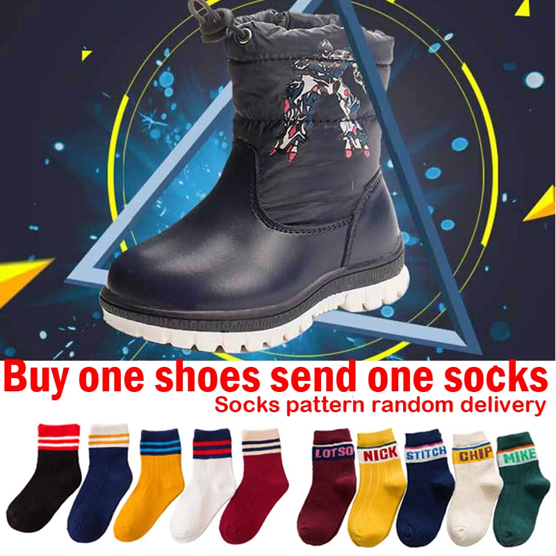 

Transformers Boy Winter Boots for Boys Winter Shoes Children Snow Boots Kids Waterproof Boot Warm Plush Baby Toddler Shoes