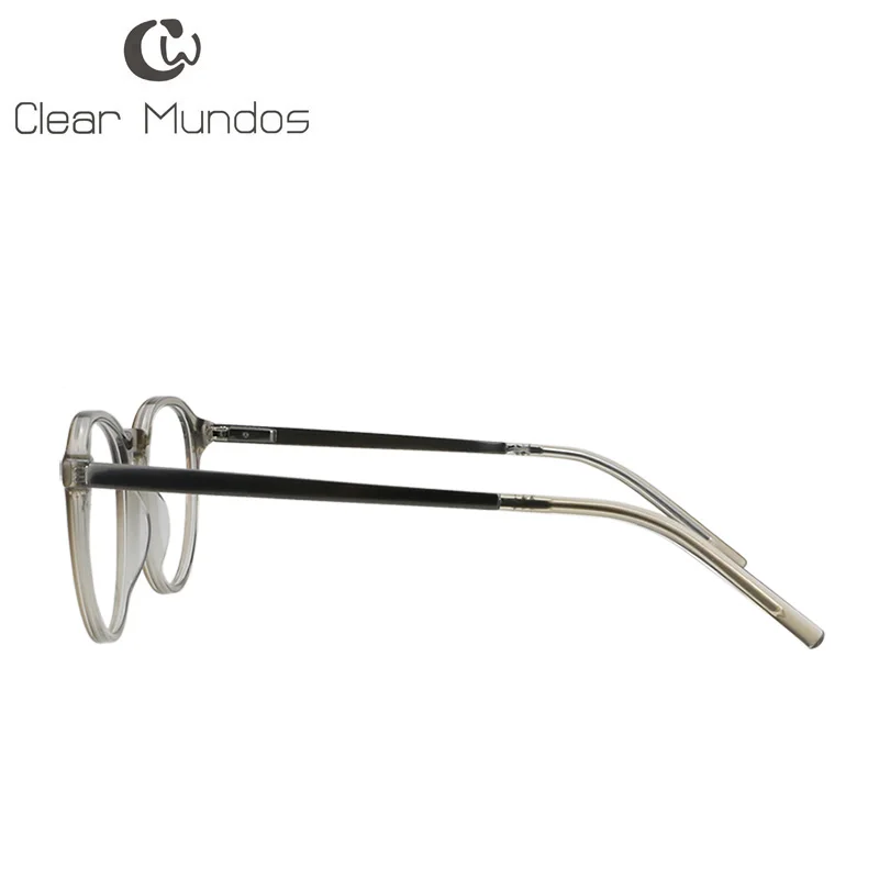 Прозрачные мужские очки в стиле ретро из ацетата с металлическим дужком, женские очки от миопии, очки без рецепта для очков#17450