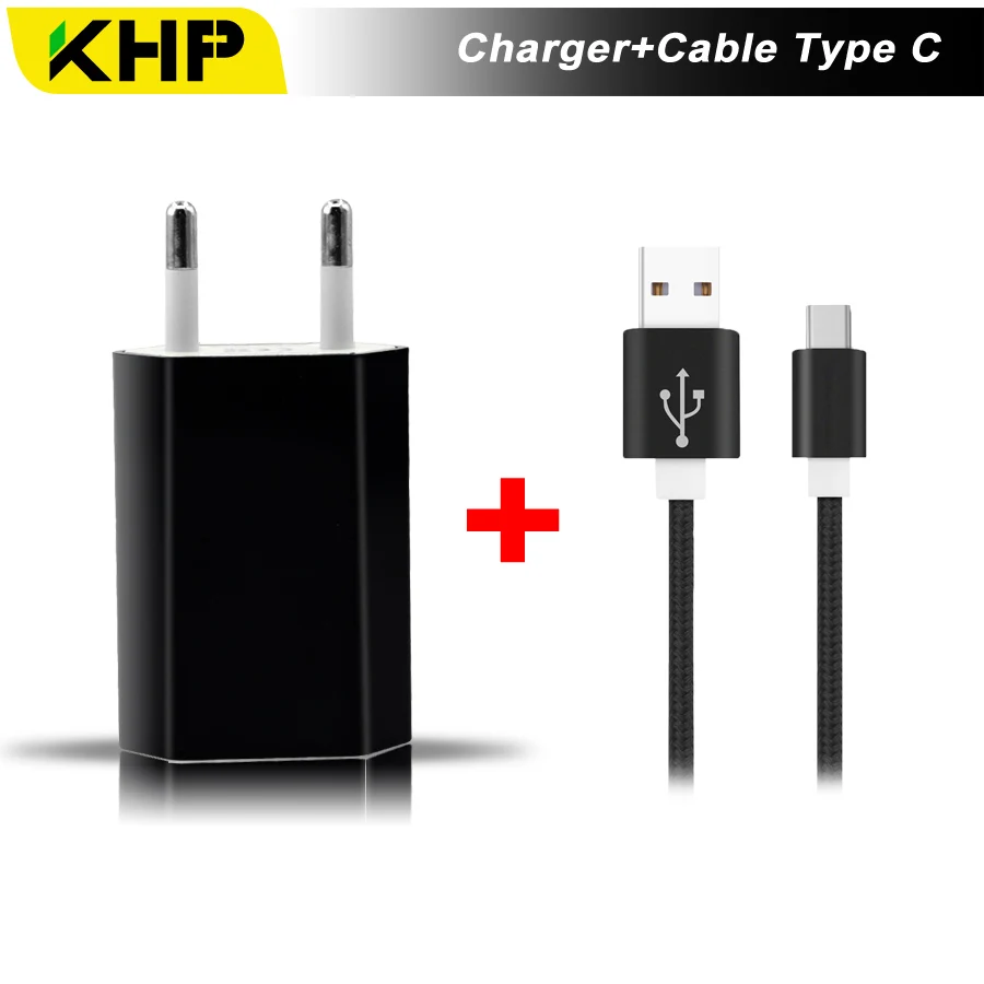 

2019 KHP Kits USB Chargerl Type C Cable For Xiaomi 5 6 Note 3 Type-C Cable Travel Charger EU Plug Phone Charger Type C Cable