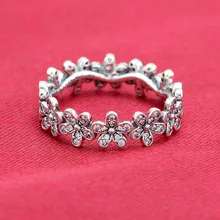 Original Sterling Silver Fashion Rings Primrose Charms With Clear CZ Stones DIY Fine Jewelry For Women Wholesale