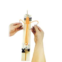 Paracord браслет джиг Набор для изготовления браслетов Дерево DIY Вязание инструмент плетеный парашют шнур Ткачество инструменты