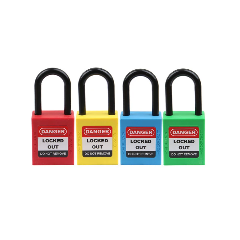 

38mm P38P Keyed Alike Padlock For Ralay Switch Anti-touch Insulation shackle Safety Lockout