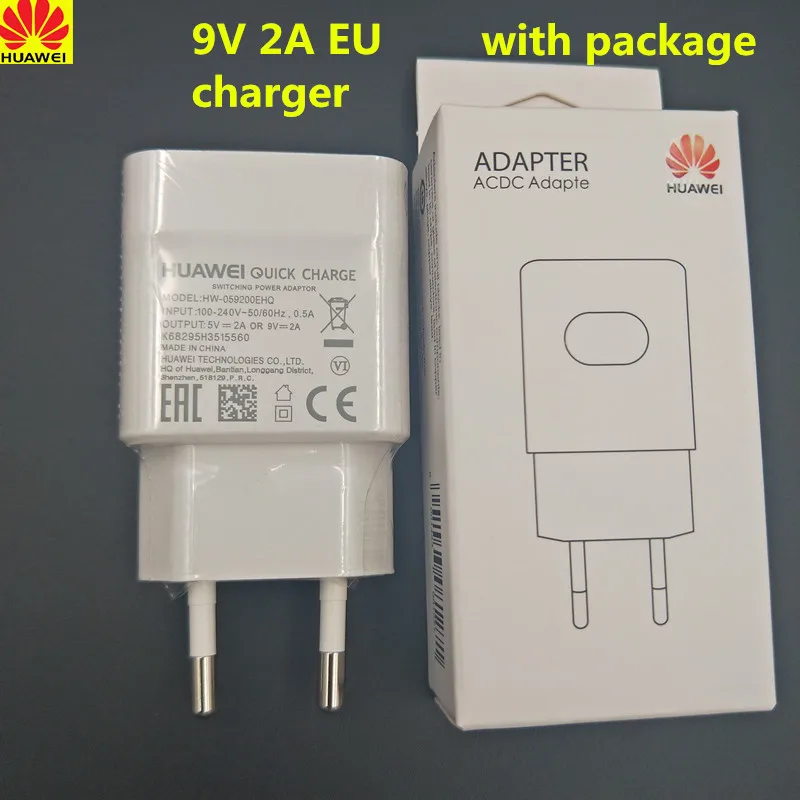 Original huawei fast EU Charger Adapter, 100CM micro usb/ TYPE C Data