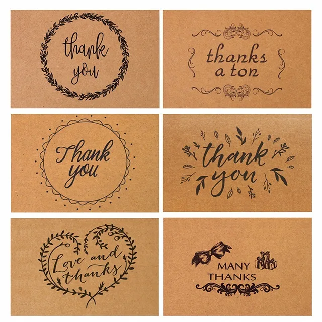 10pcs Vintage Kraft Thank You Cards Birthday Christmas Card Envelope 10pcs Vintage Kraft Thank You Cards Birthday Christmas Card Envelope Writing Paper Stationery Wedding Party Diy
