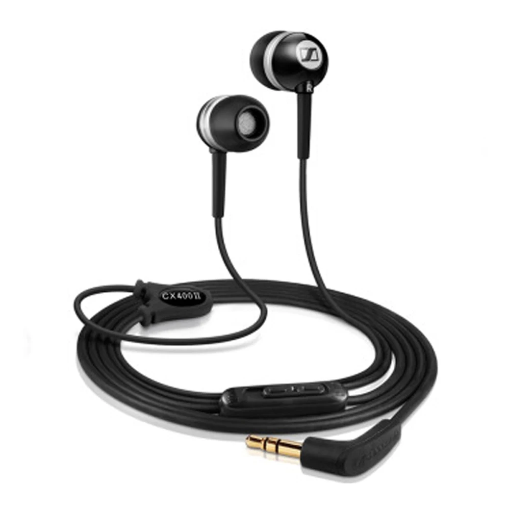 Проводные наушники Sennheiser CX 400-II 3,5 мм, прецизионные басовые Канальные наушники, музыкальные наушники с шумоподавлением, без спутывания