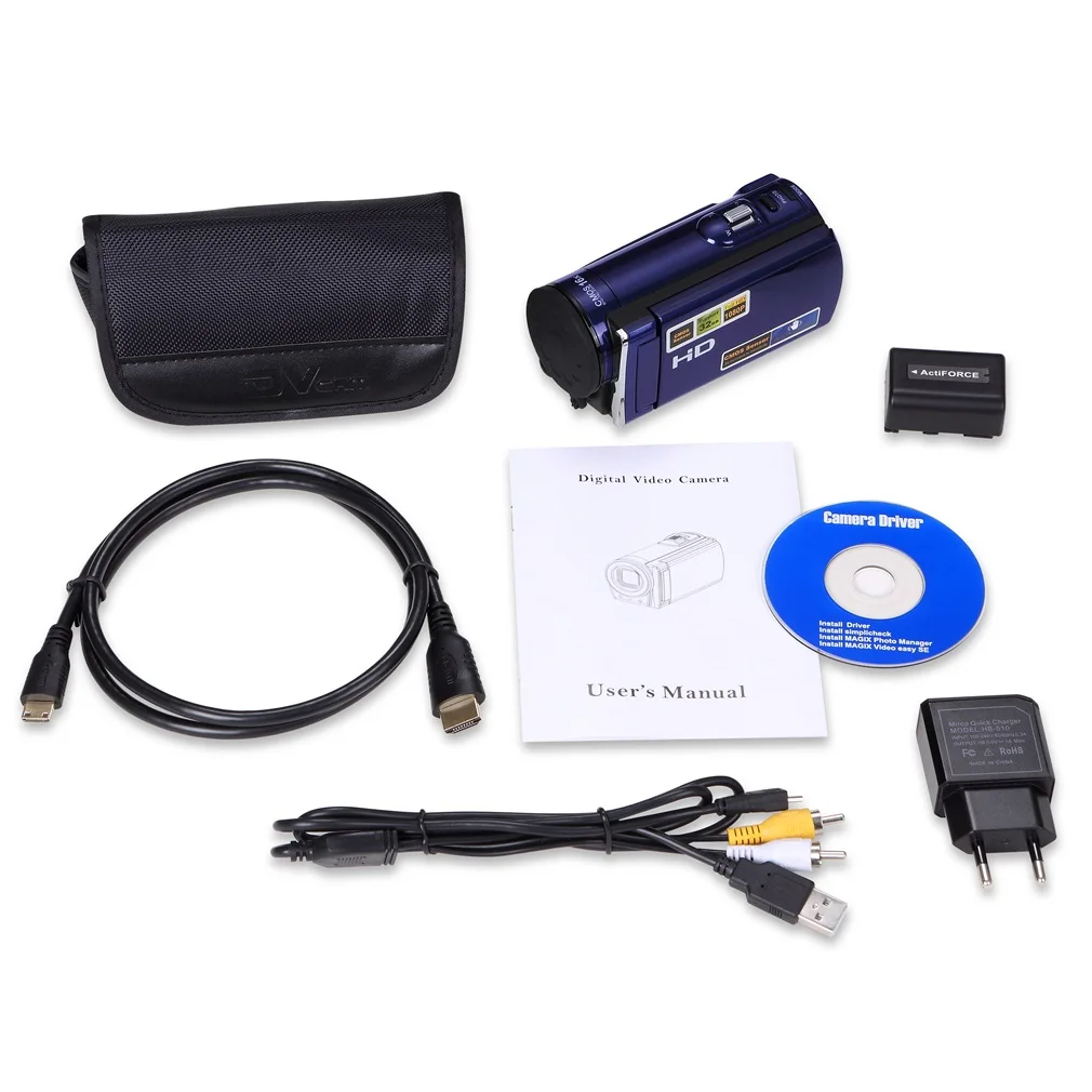 

HD 1080P 16MP Digital Video Camera HDMI Output 3.0'' TFT LCD Screen 16X Zoom Portable Video Camcorders 32GB