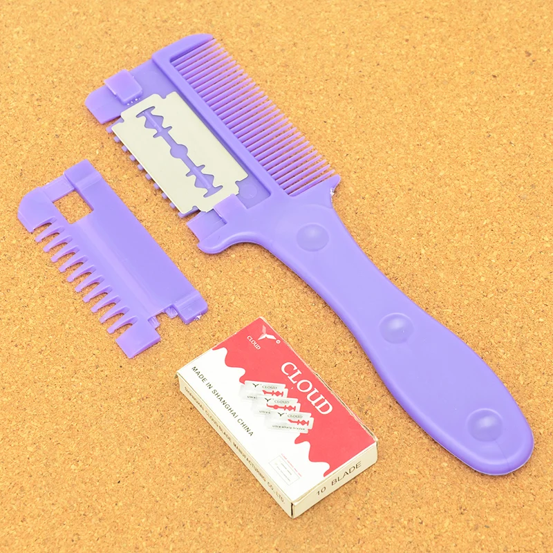 Meisha Hair Cutting Razors Salon Shaver 10Blades Professional Hair Removal Shaving Knife Comb Stylist Beauty Hair 3