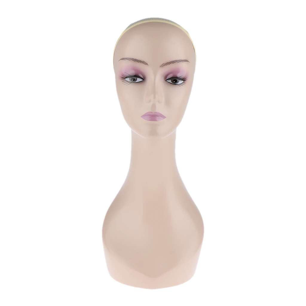 Манекен голова Женский косметологический парик подставки Шляпы ожерелье дисплей модель цвет кожи