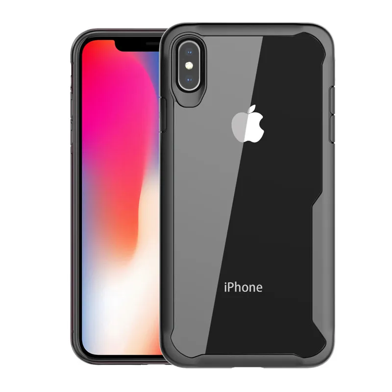 Роскошный противоударный чехол для iPhone Xs Max, мягкий ТПУ кожаный чехол для iPhone Xr X 8 7 6 Plus 5 5S SE - Цвет: Черный