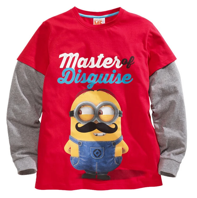 New 2016 Autumn Spring Baby boys girls despicable me minions t shirt