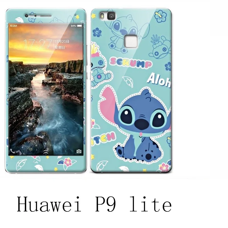 Huawei P9 Lite Silicone Luxury Soft Case For Phone With 360 Protective+Color Integrated Tempered Glass Cover |