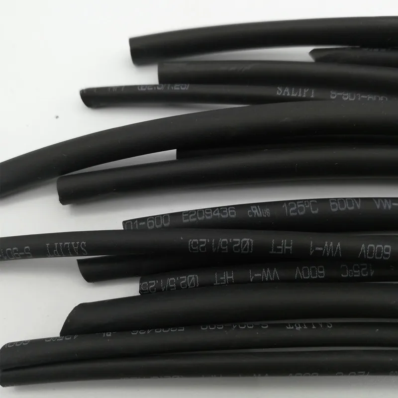 

Diameter 3mm 2mm 3.5mm 6mm Length 5M Heat Shrink Tubing Shrinkable Tube Black Wire Wrap gaine thermo