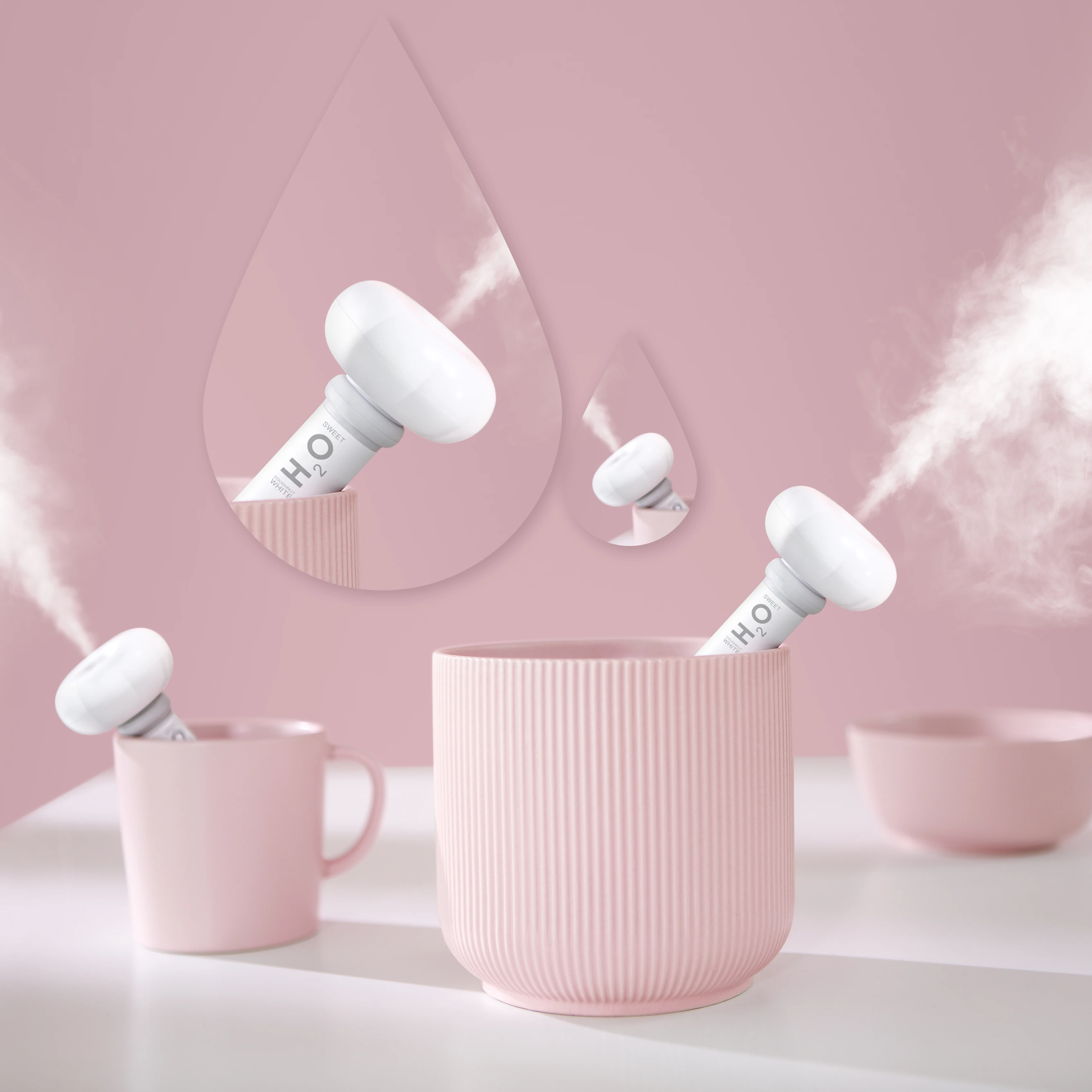 Vvec Белый Мини Mangosteen Автомобильный увлажнитель Esencial Humificador USB Электрический