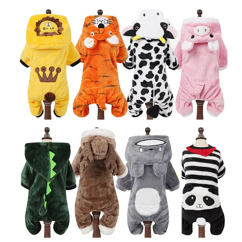 

Pet Clothes Fun Halloween & Christmas Dog Costume Puppy Dog Cartoon Animal Hoodies Coat Pet Holiday Apparel for Chihuahua XS-XL