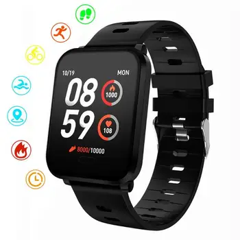 

ALLOYSEED K10 Smart Watch 15 Days Standby Time IP68 Waterproof Heart Rate Monitor Fitness Tracker Sport Smart Band Bracelet Men