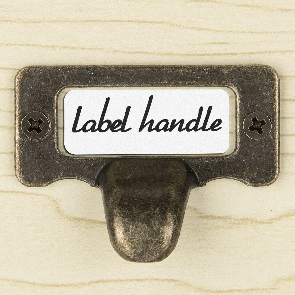 5pcs/set Drawer Cupboard Filing Cabinet Label Frame Furniture Holder Handle  Drawer Box Case Cabinet Card Label Holders