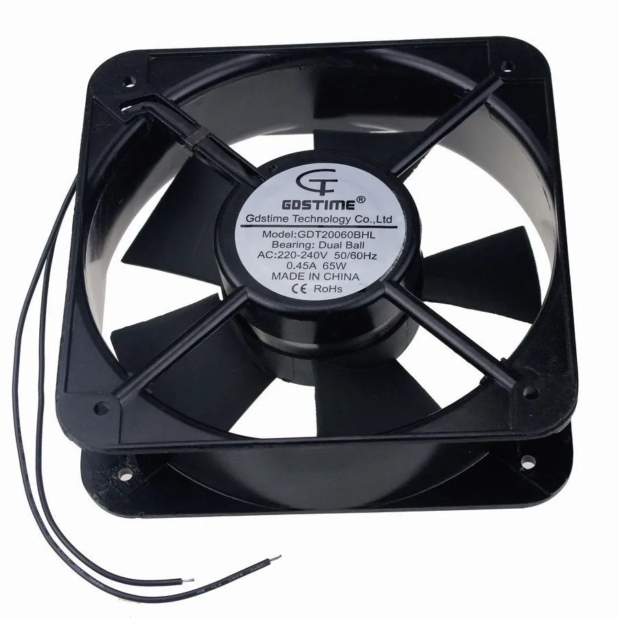 2PCS Gdstime 200mm 200x60mm AC 220V 240V 20cm Axial Cooling Industrial