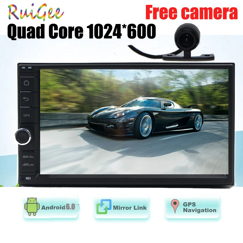 Android 7 1 2din не dvd Автомобильный gps стерео в консоли 2Din автомобильный радиоприемник