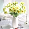 Artificial silk poppies flowers 2 Heads Fake Leaf Silk Poppy flower for Wedding Party Home Festival Decoration ► Photo 2/6