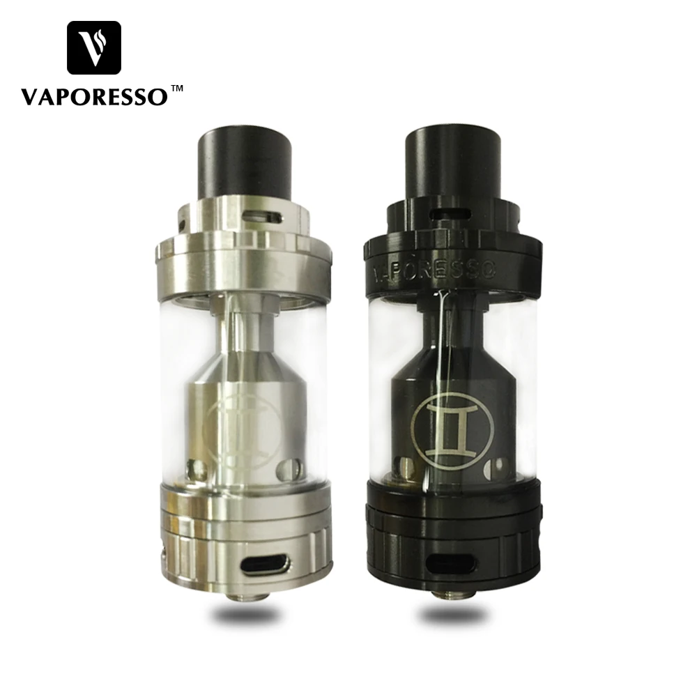 

Original Vaporesso GEMINI RTA MEGA Tank 4ml Electronic Cigarette Atomizer Clapton Coil Velocity style deck Top Fill Vaporizer