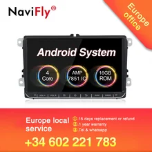 UE tassa di trasporto! HD android 8.1 Car multimedia autoradio lettore dvd GPS per Volkswagen SKODA GOLF 5 Golf 6 POLO PASSAT B5 b6 JETTA