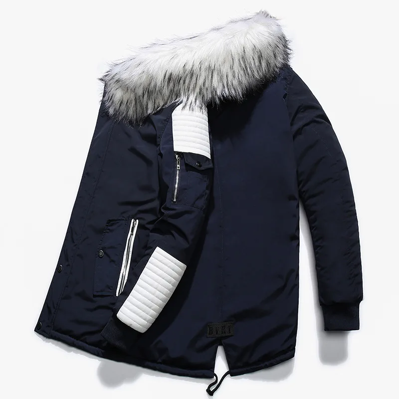 Jacket Men Winter Padded Parka Men Warm Coat Detachable Raccoon Fur Men's Parkas Thick Alaska Jackets Plus Size Jacket Men Winter Padded Parka Men Warm Coat Detachable Raccoon Fur Men's Parkas Thick Alaska Jackets Plus Size