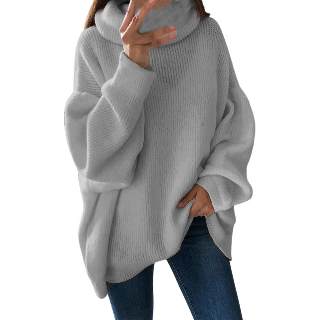 

Clothing Autumn Winter Long Sleeve Sweater Solid Knitted Jumpers sweater women plus size Pullovers Korean Style
