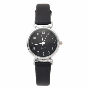 

Ulzzang Alloy Women'S Watch Retro Art Small Fresh Mini Leather Strap Mini Design Wrist Quartz Watch