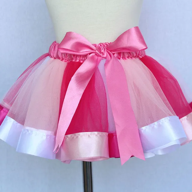 Baby Girls Rainbow Tutu Skirt Kids Tulle Skirt Children Baby Tutus