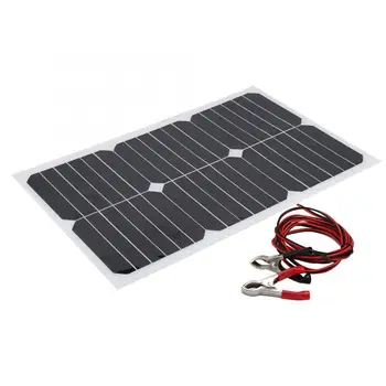 

18V 20W Polycrystalline Chip Solar Panel IP65 Waterproof Outdoor Portable Sun Solar Panel PET Lamination With 4 Frame High Conve