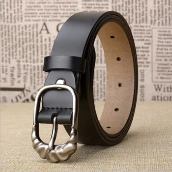 

Genuine Leather Women Minimalist Belt Cowskin Fashion Lady Skinny Jeans Belt Dress Waistband Quality Guarantee ZLB290