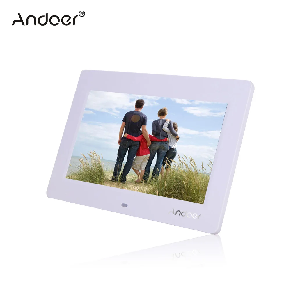 Andoer цифровая фоторамка 10 ''HD TFT-LCD 1024*600 с часами MP3 MP4 функция видеоплеера с удаленным рабочим столом