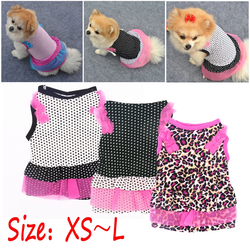 Летняя футболка для щенка, одежда для собак, одежда для собак, жилет, футболка для собак, Весенняя юбка для щенка, юбка для торта