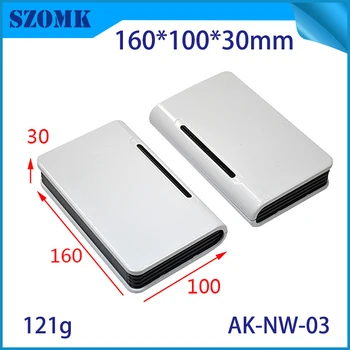 

4 pieces, 160*100*30mm hot selling szomk electronics router plastic enclosure for pcb design GPS tracker instrument project box