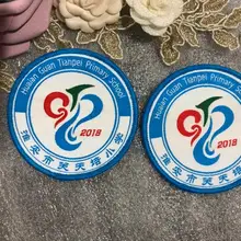 Индивидуальная нашивка на одежду тканые термонаклейки значки на заказ логотип/Пользовательский Дизайн переплетающиеся патчи для пальто Джинсовый Рюкзак