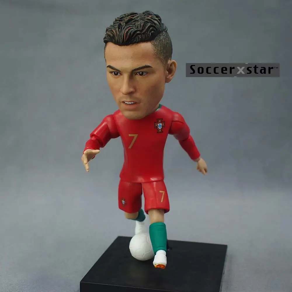 

1Pcs Football Soccer Star Figures 2018 Portugal Team Cristiano Ronaldo 12cm&5in Height Action Dolls Figurine