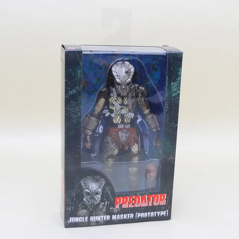 20 см NECA фигура Хищника Хищник масштаб конечная P1 джунгли Охотник джунгли демон бетонный клан Лидер ПВХ фигурка модель игрушки - Цвет: 2 in box