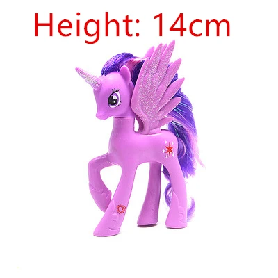 Best Offers 1 Pcs 13cm 88g Pvc Luma Cute Pvc Lovely Horse Unicorn Toy Dolls for Christmas