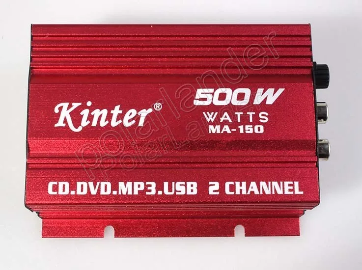 2 канальный автомобильный усилитель MA150 500 Вт Hi Fi цифровой 12 В стерео аудио CD DVD MP3 USB